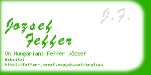 jozsef feffer business card